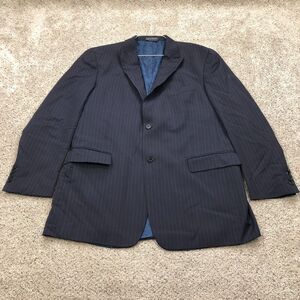 Tommy Hilfiger Blazer Adult 46R Black Wool Cashmere Blend Sport Coat Suit Jacket